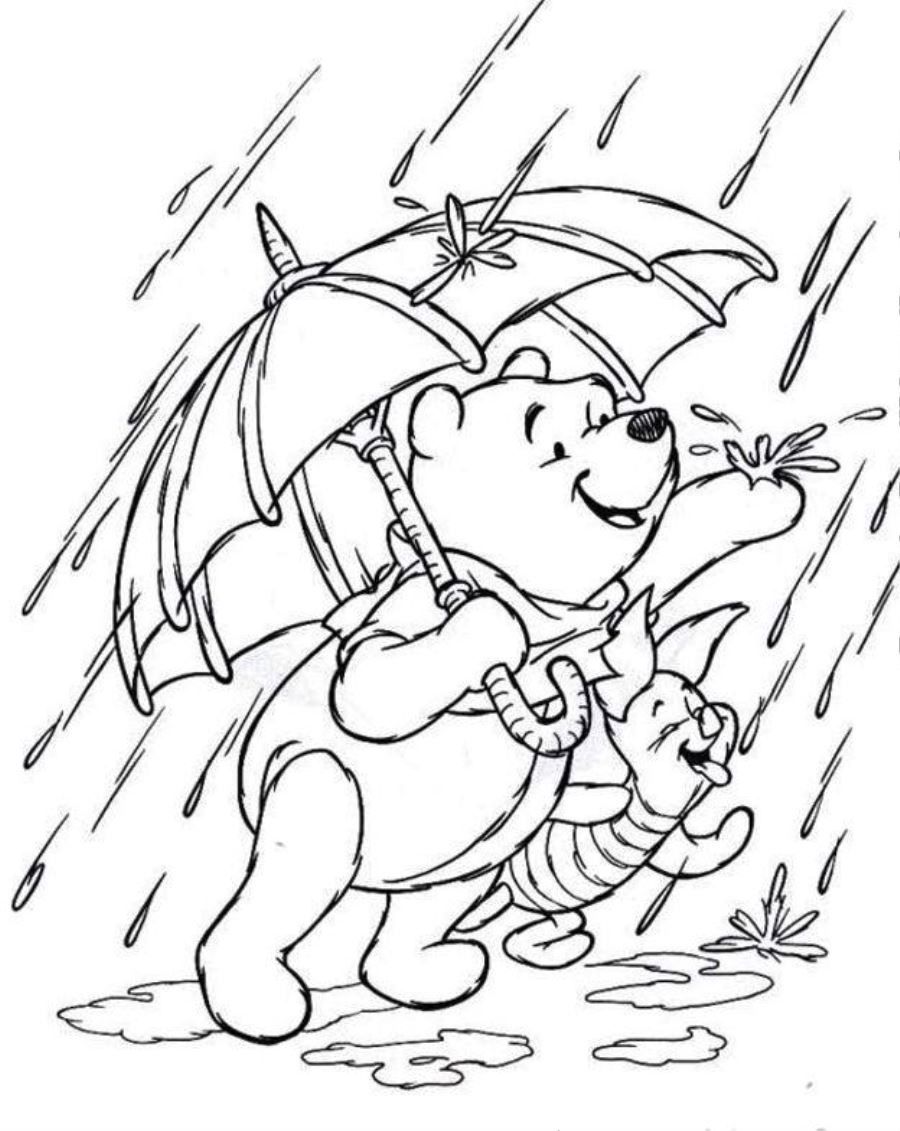 Rainy Day Coloring Pages Free Coloring Home