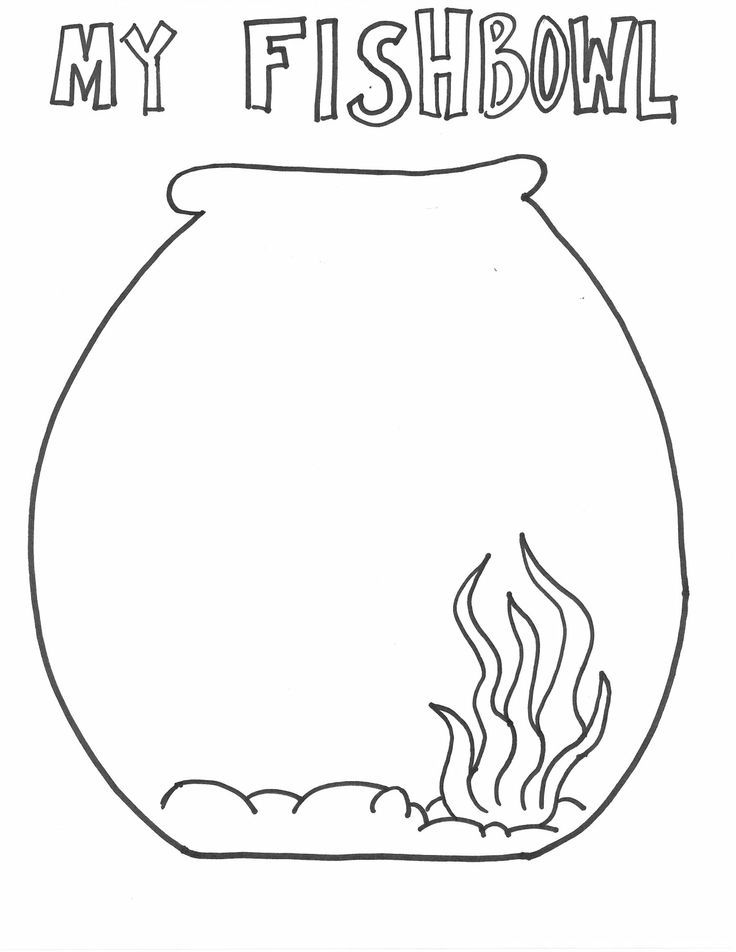 How to Color Fish Bowl Coloring Sheet - Pa-g.co