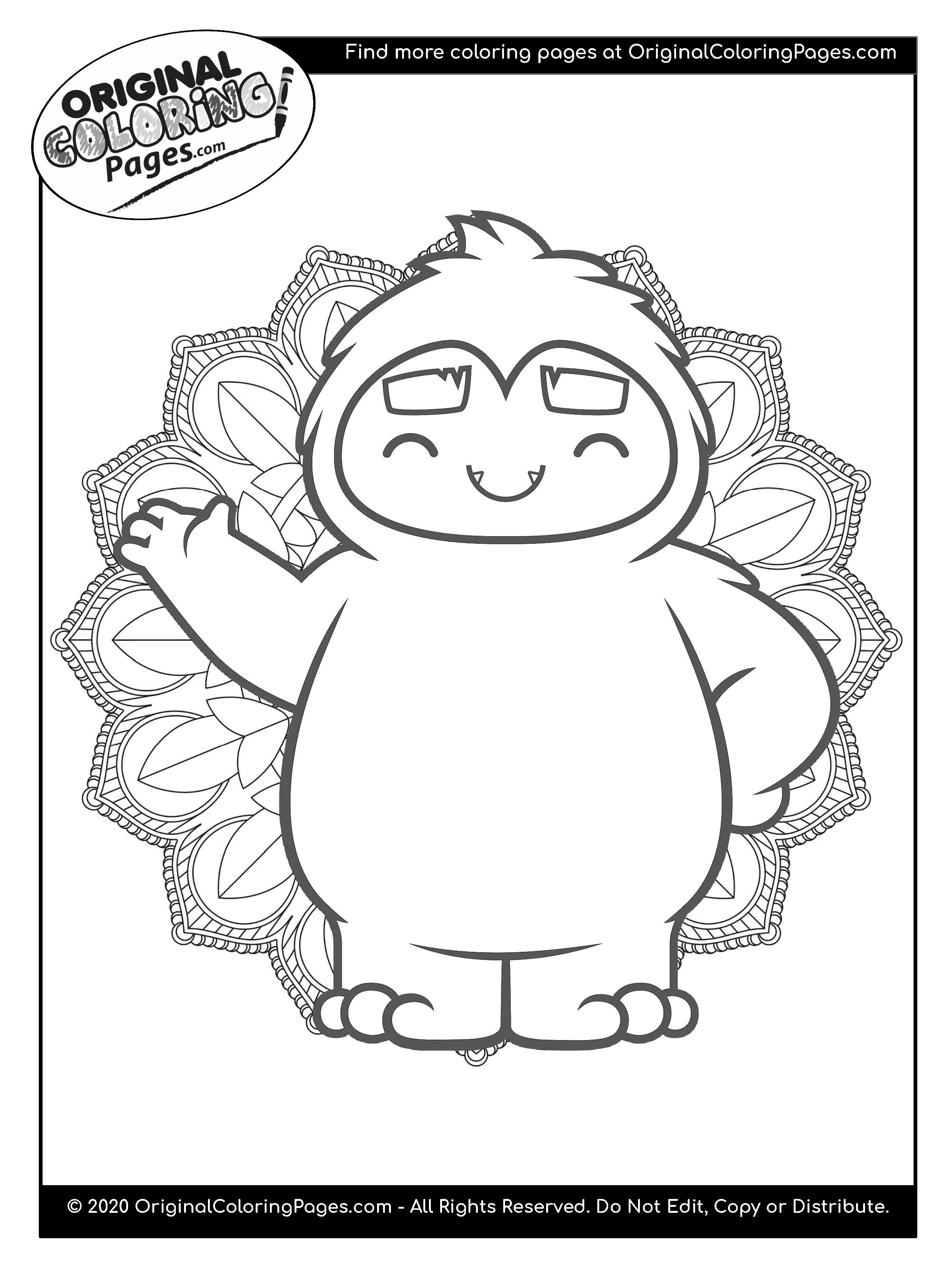 Snow Yeti Coloring Pages | Coloring Pages - Original Coloring Pages