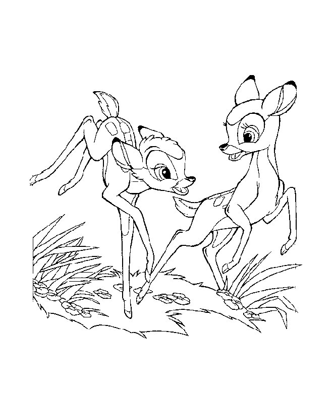 Bambi | Coloring Pages, Online Coloring Pages and ...