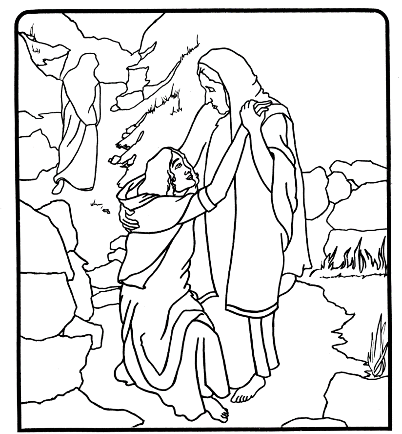 Ruth And Naomi Coloring Pages