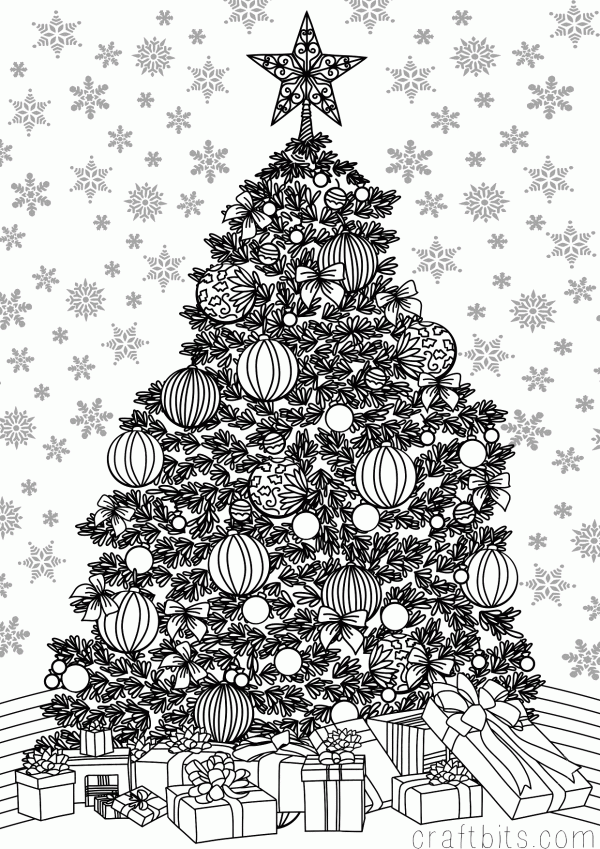 Christmas Coloring Pages For Adults To Print Free ...