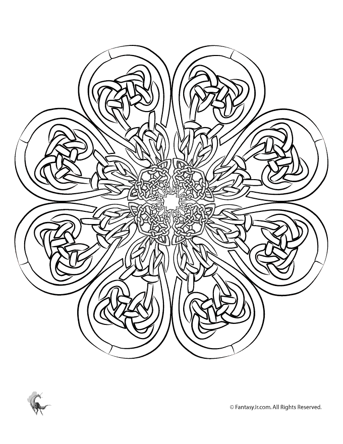 coloring pages celtic mandala coloring pages getcoloringpages free ...
