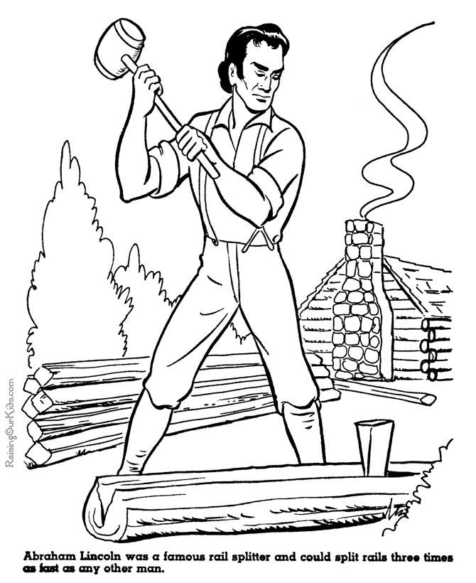 Abraham Lincoln House Coloring Pages - Coloring Pages For All Ages