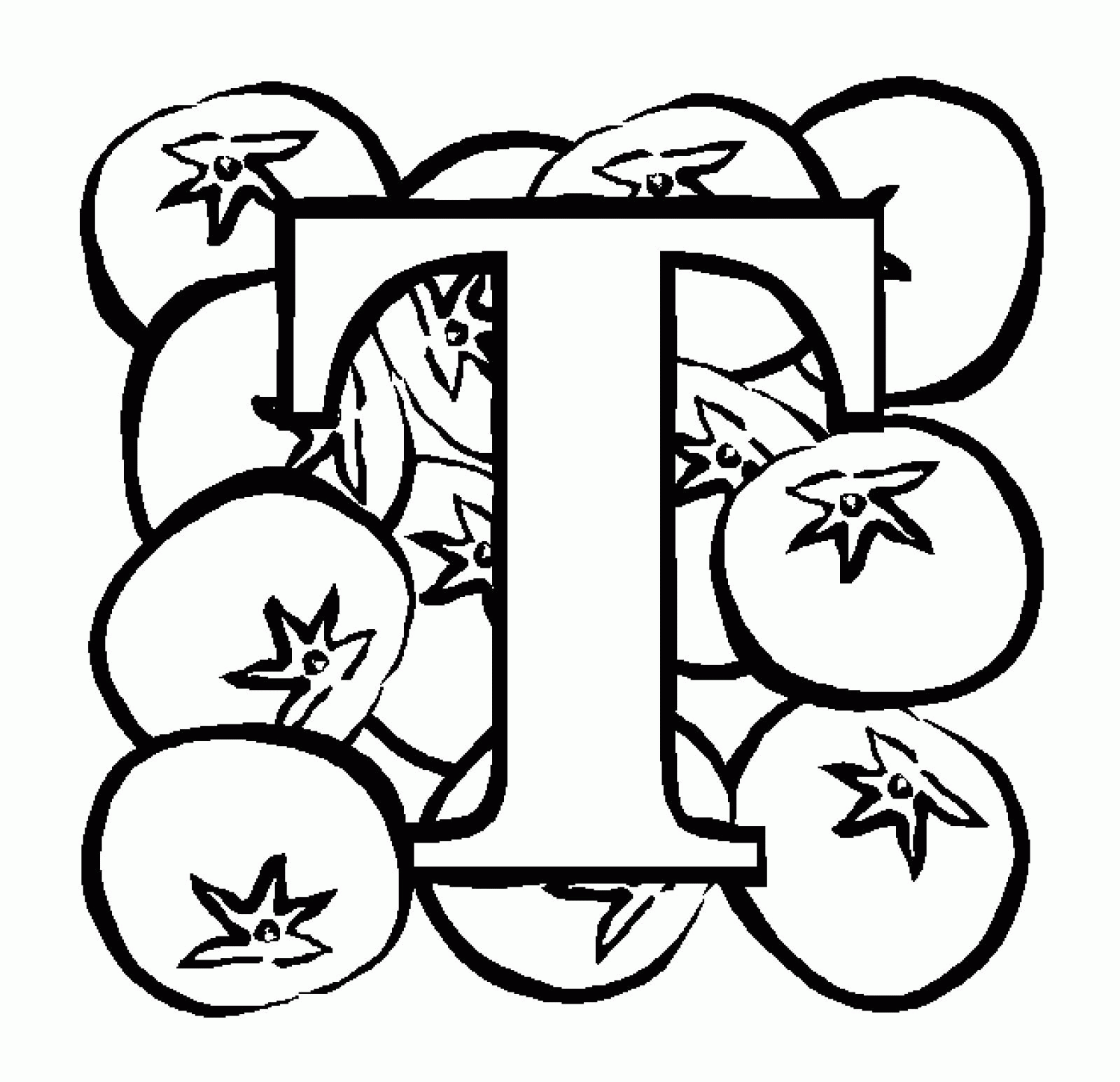 Coloring Pages Letter T - Coloring Page