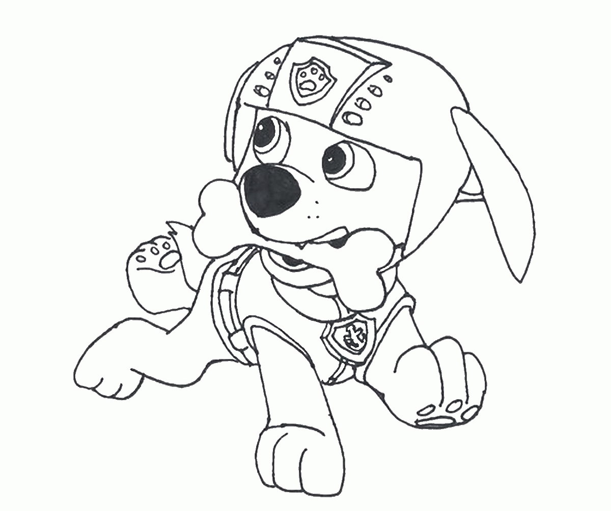 Paw Patrol Rocky Coloring Pages - Coloring Home