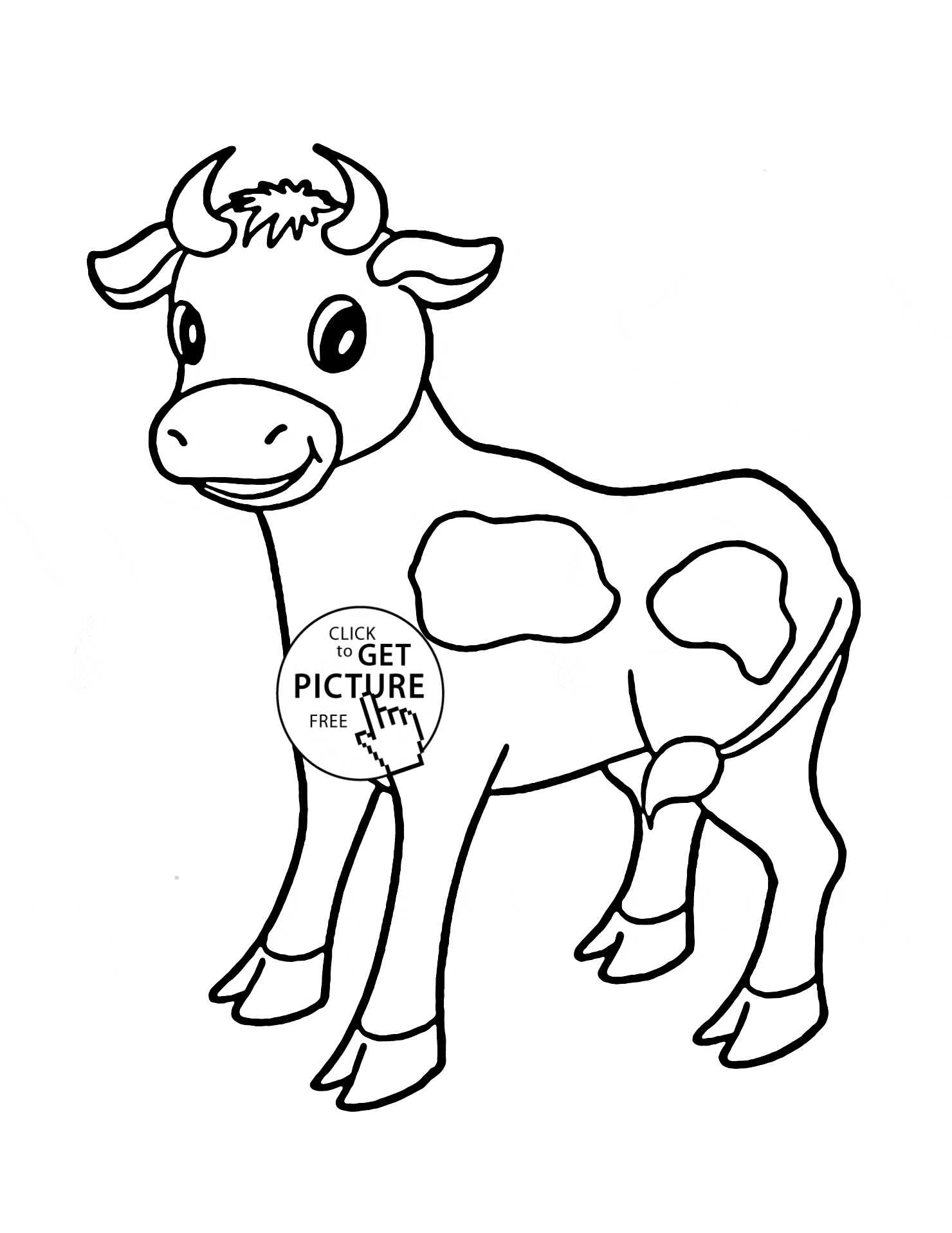 Cow Printable Coloring Pages Coloring Home