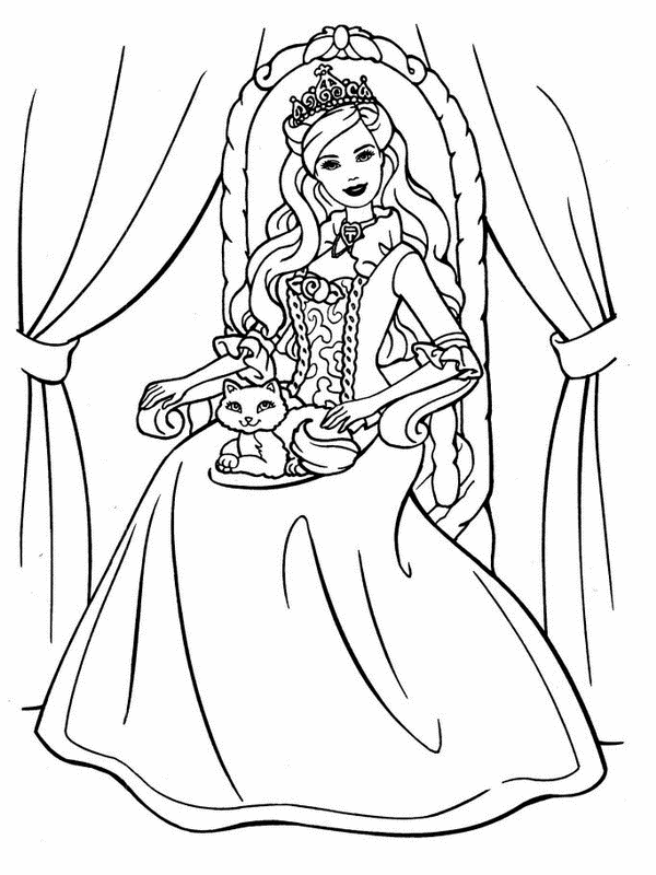 Barbie Coloring Book Pages To Print - Coloring