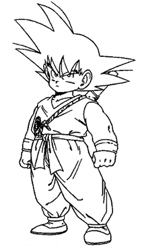 Kid Goku Coloring Pages - Coloring Home