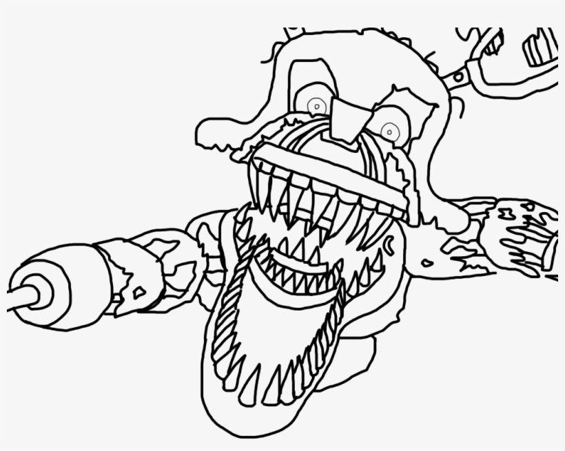 Nightmare Foxy Coloring Pages 3 By ...