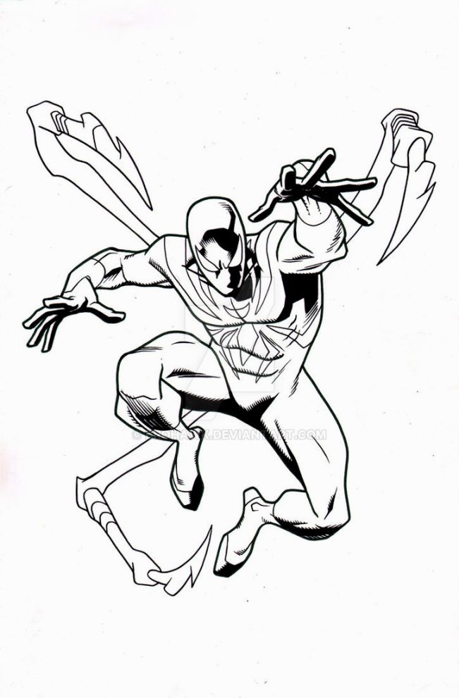 Iron Spider Coloring Pages | Spiderman coloring, Spider coloring ...