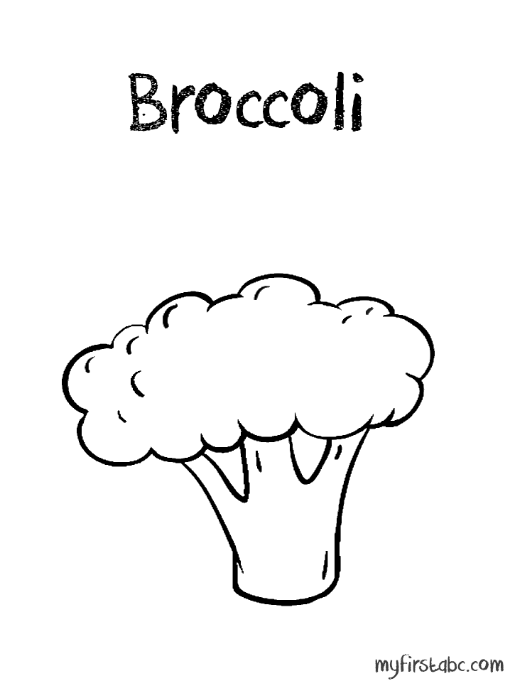 Brocolli Coloring Pages - Coloring Pages For All Ages