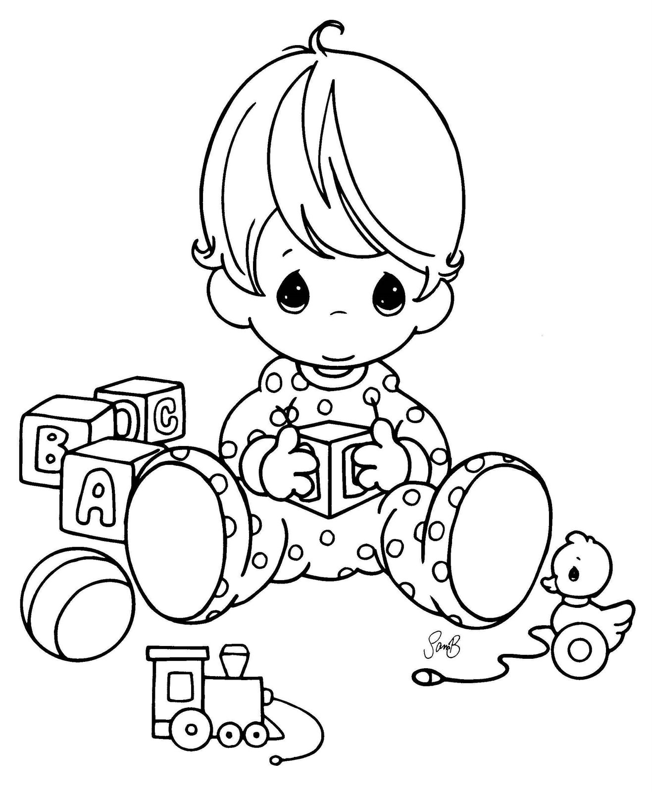 Baby Girl Coloring Pages To Print Coloring Home