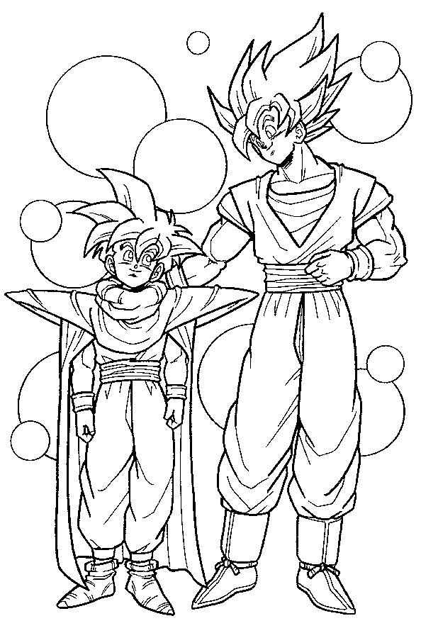 Coloring Pages Vegeta And Goku - Coloring Home