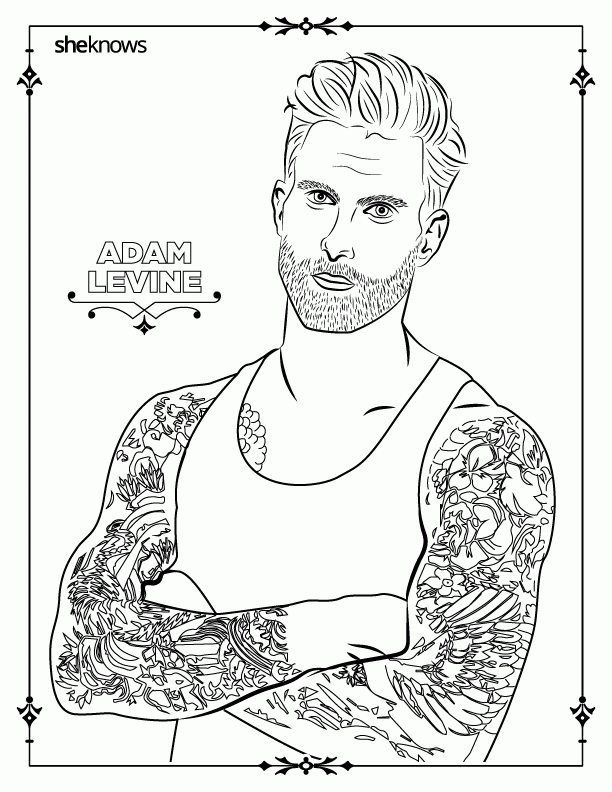 32 adult coloring book pages of Hollywood's hottest men (and they ...