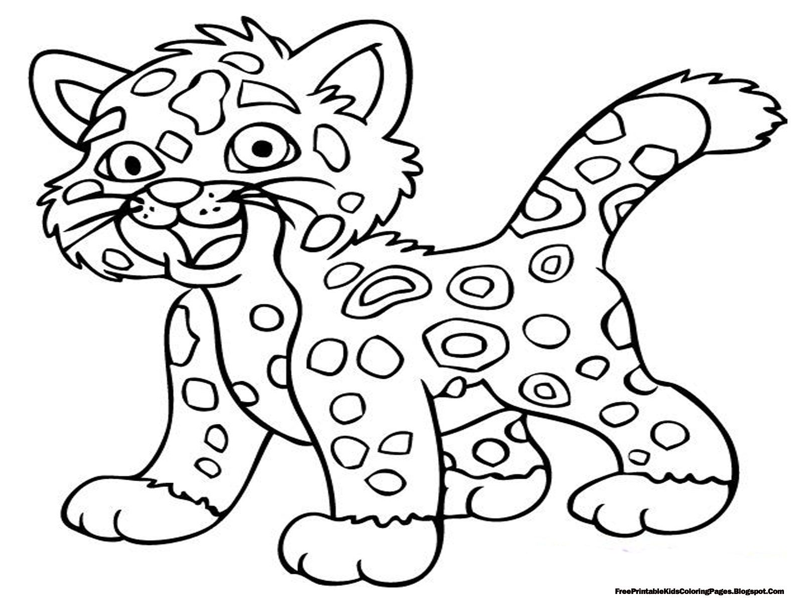 Jaguar Coloring Pages - Free Printable Kids Coloring Pages