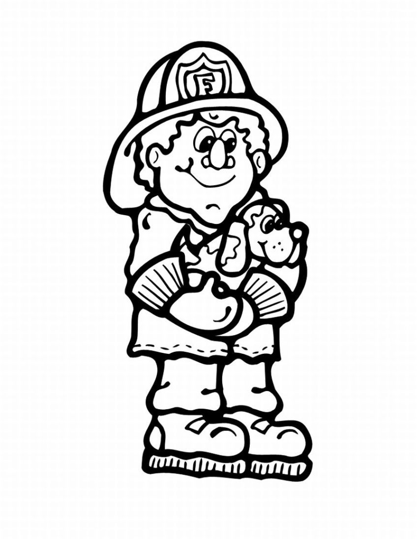 Fire Safety Book Coloring Page - Coloring Home