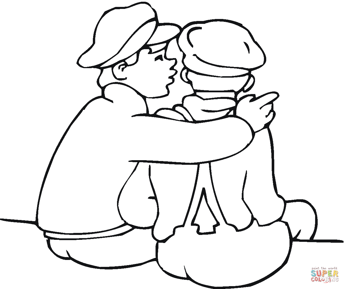 Friendship day coloring pages | Free Coloring Pages