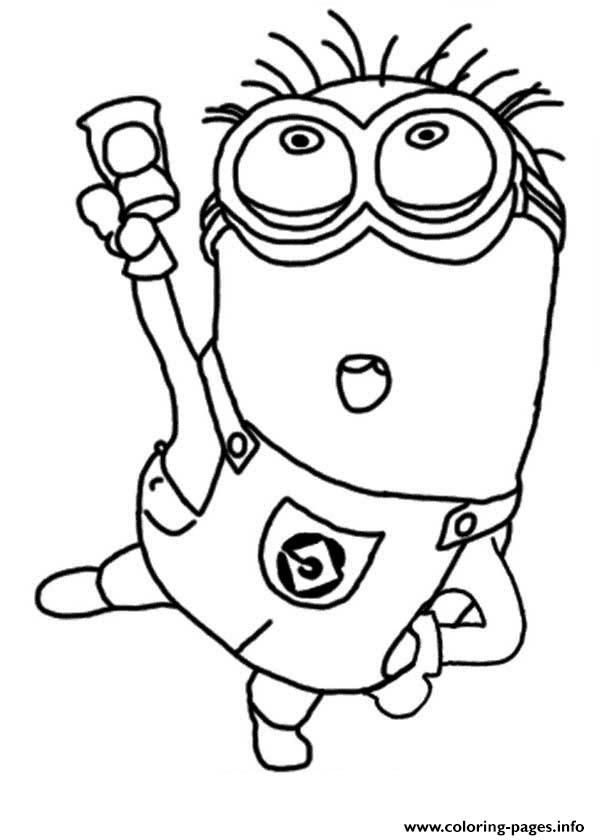 Print Jerry Dance The Minion Coloring Page Coloring pages