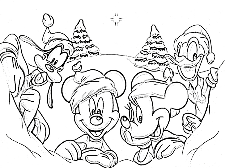 Free Disney Christmas Printable Coloring Pages - colors.ifcpnice.com
