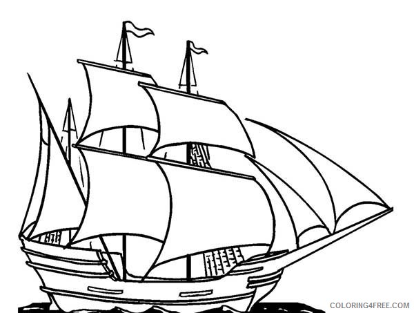 sailing boat coloring pages Coloring4free - Coloring4Free.com