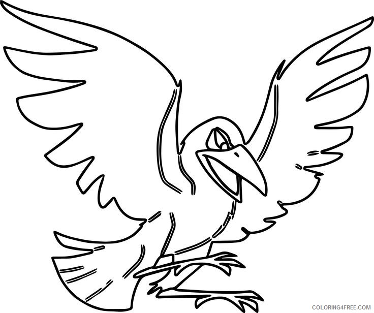 maleficent coloring pages diablo the crow Coloring4free - Coloring4Free.com