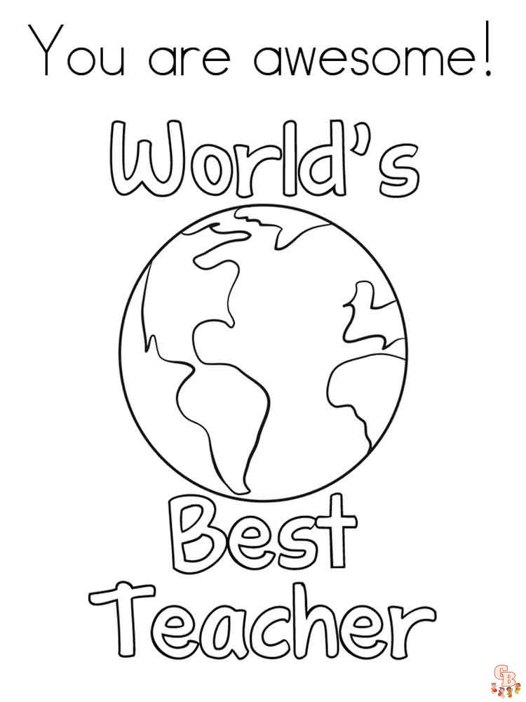 Teacher Coloring Pages Free Printable Sheets to Show