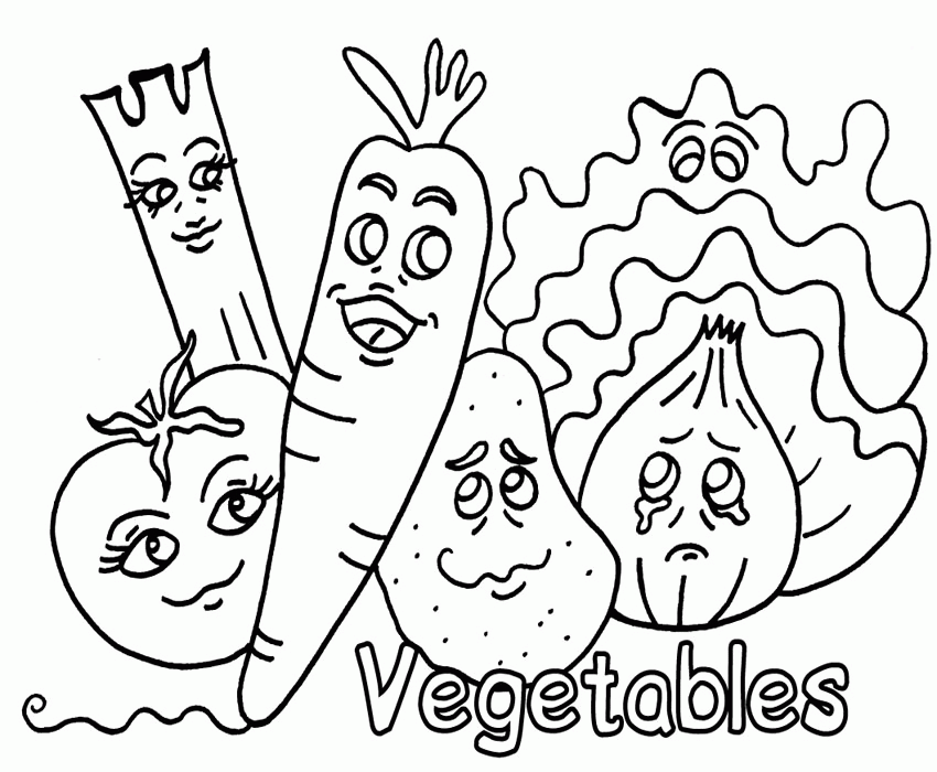 Coloring Pages Fruits Vegetables - Colorine.net | #21697