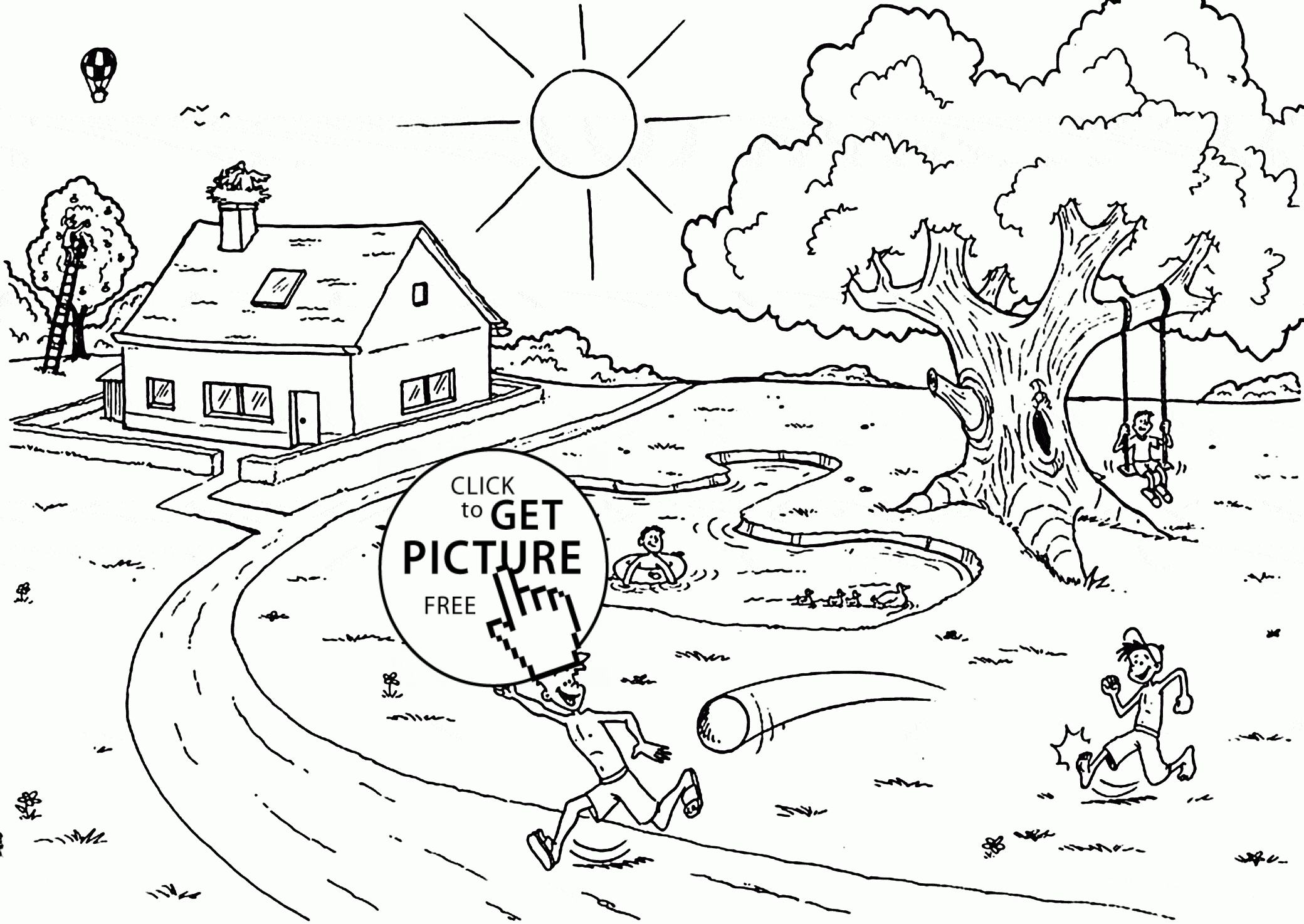 Garden Coloring Page Images For Kids - Coloring Home