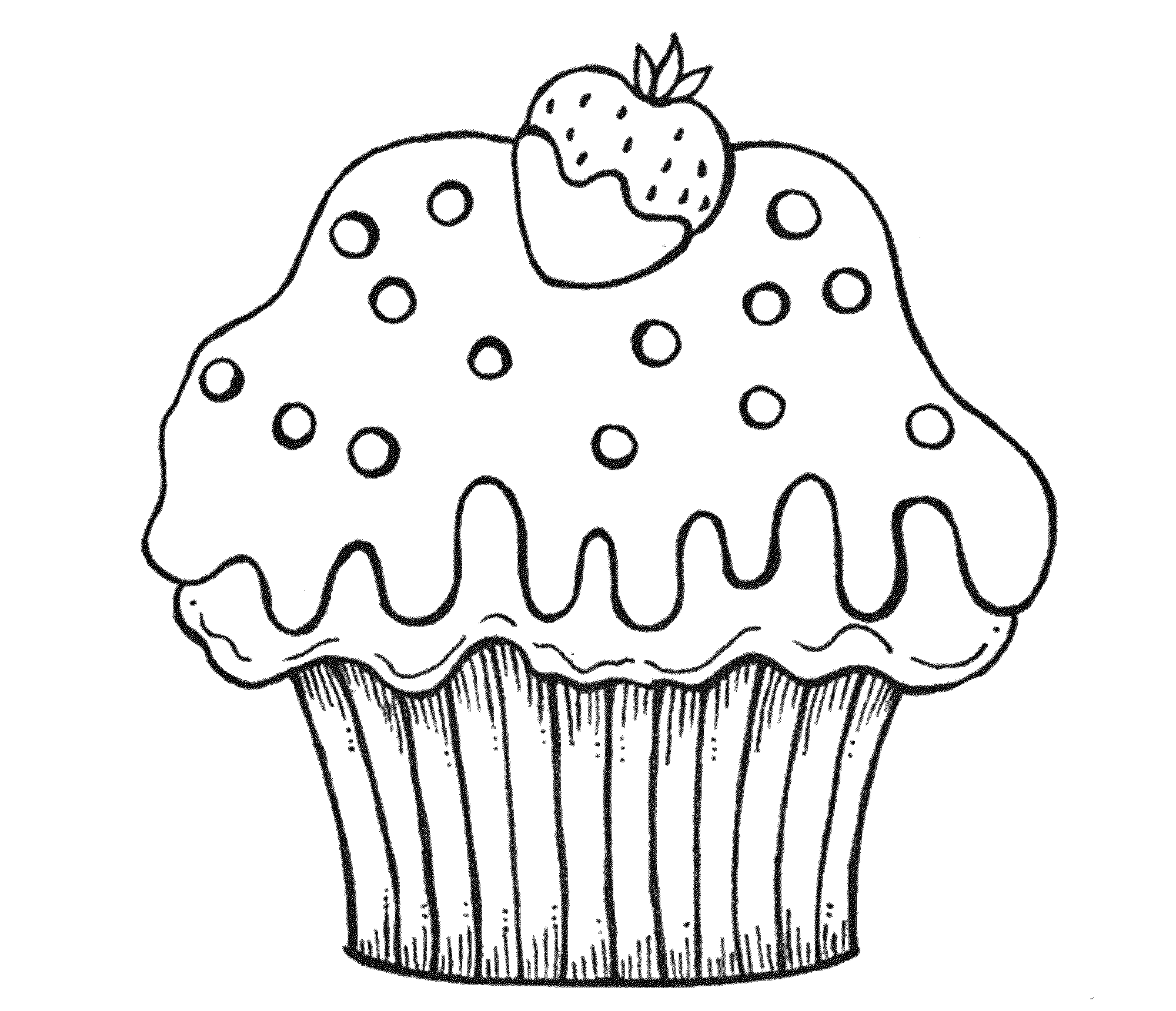Cupcake Coloring Pages Beautiful - Coloring pages