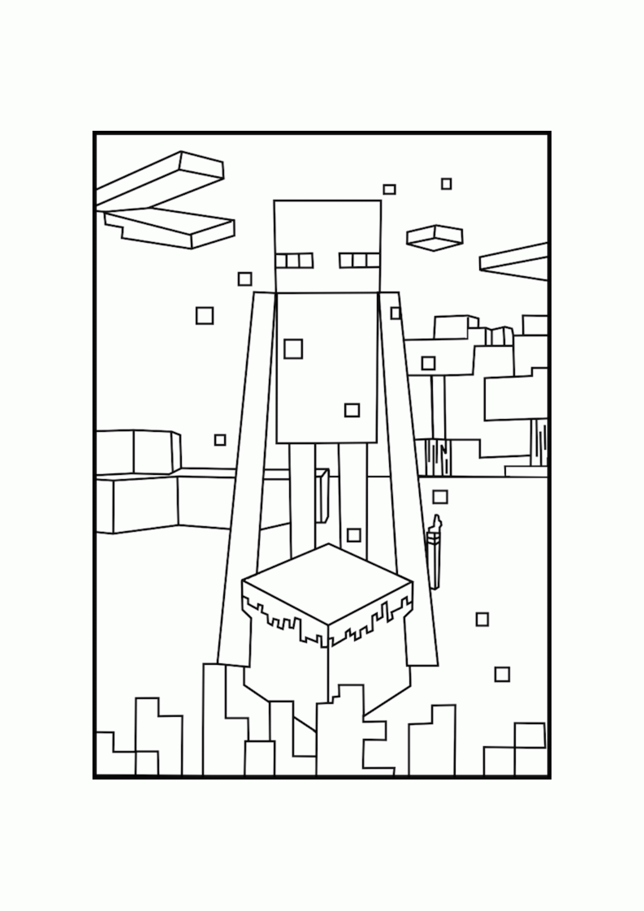 Coloring Pages For Boys Minecraft - Coloring Home