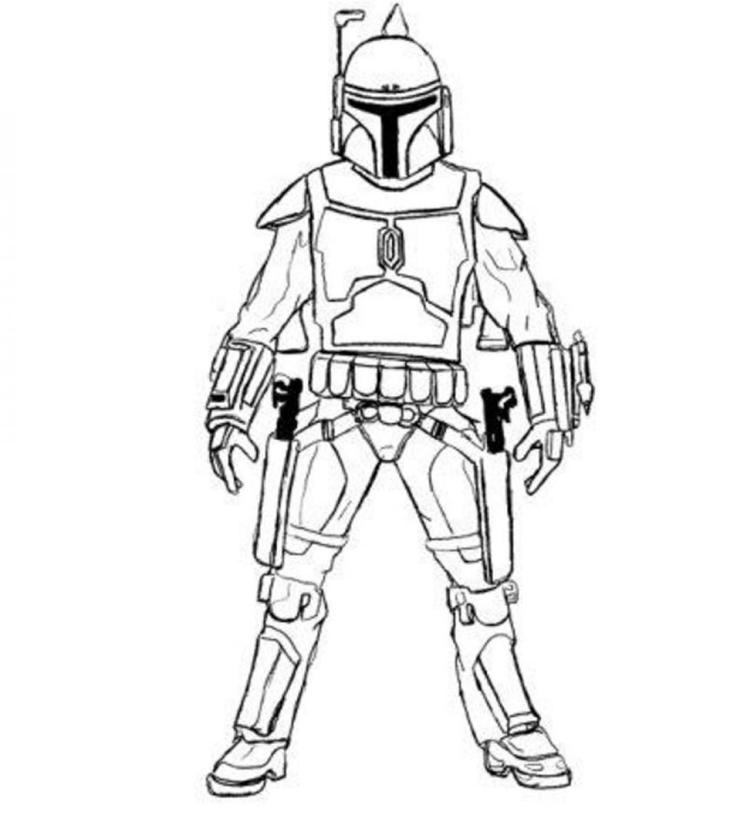 Star Wars Coloring Pages Boba Fett - Coloring Home