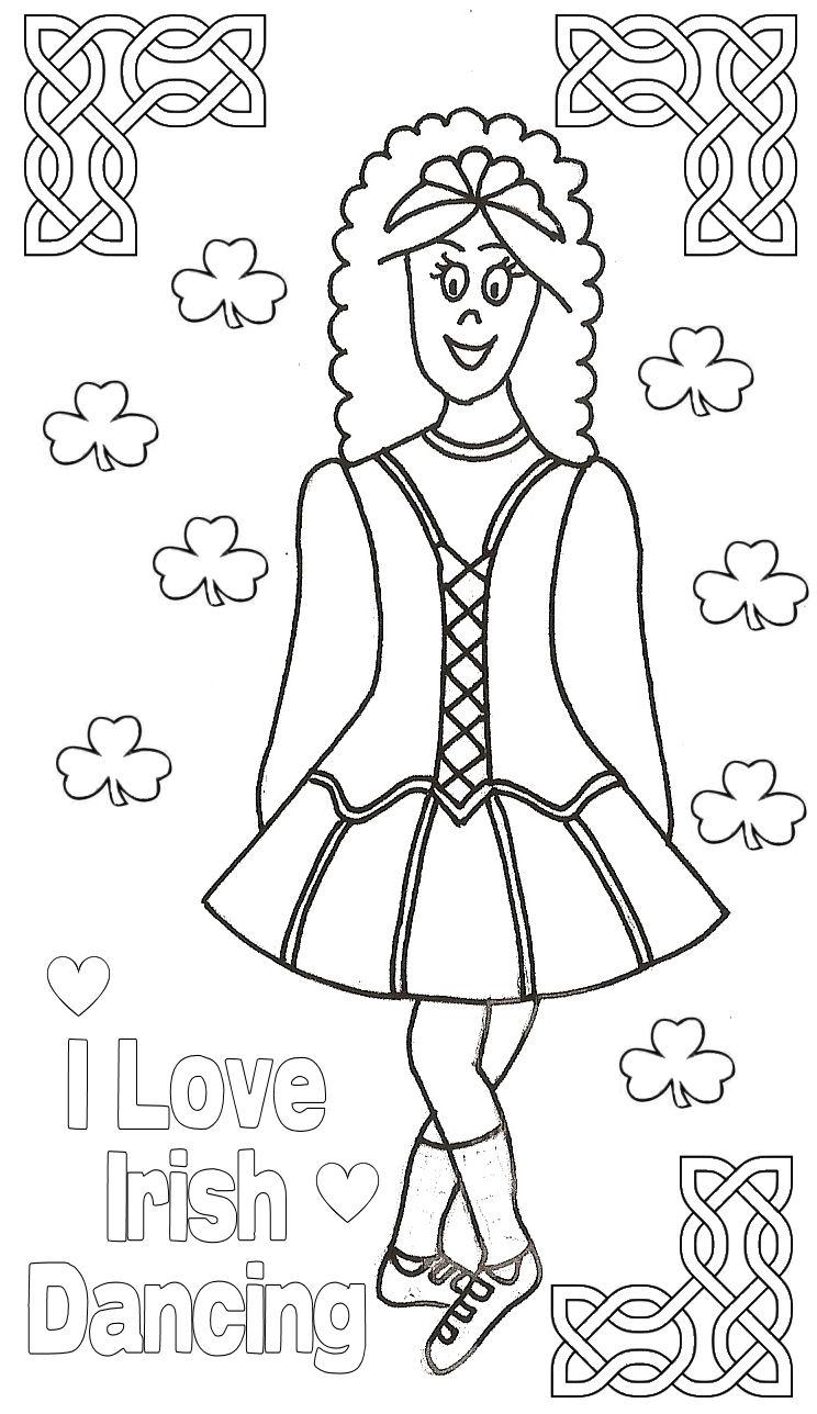 Irish Dancer Coloring Pages - High Quality Coloring Pages