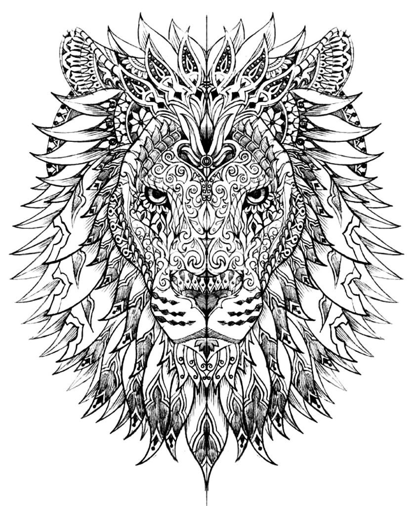 Free Coloring Pages For Adults Printable Hard To Color Abstract ...