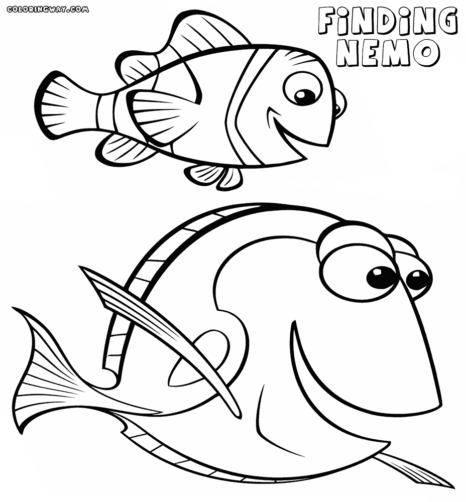 Finding Nemo Dory Coloring Pages Coloring Home