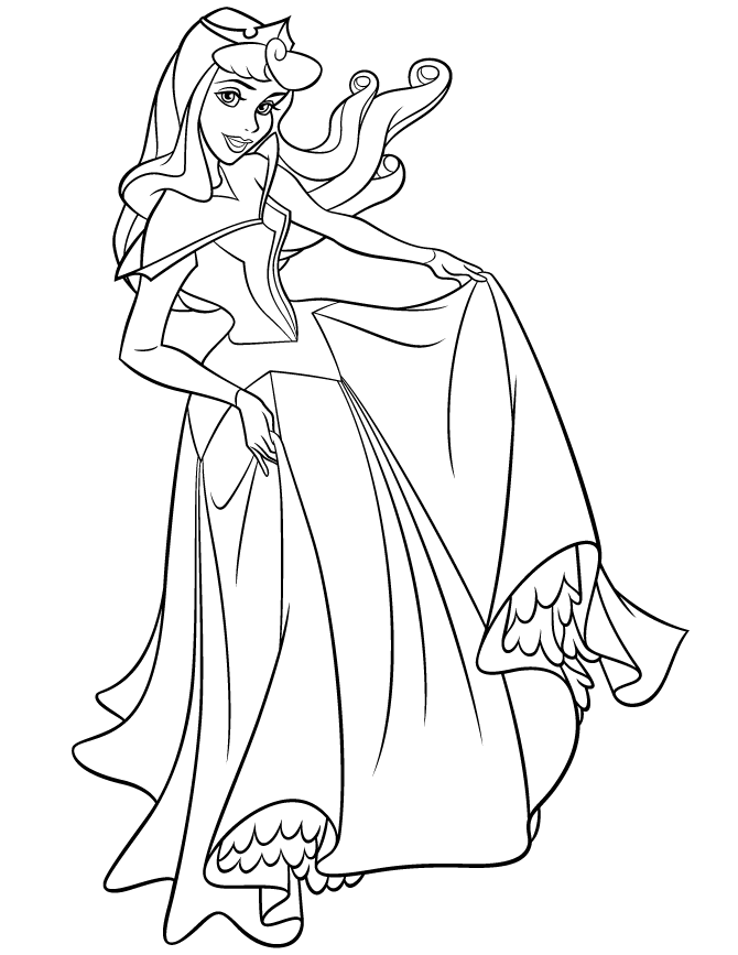 Free Printable Sleeping Beauty Coloring Pages | H & M Coloring Pages