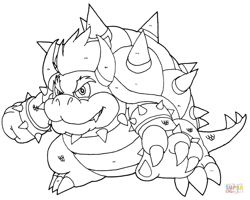 Bowser Jr Coloring Pages Print - Coloring Home