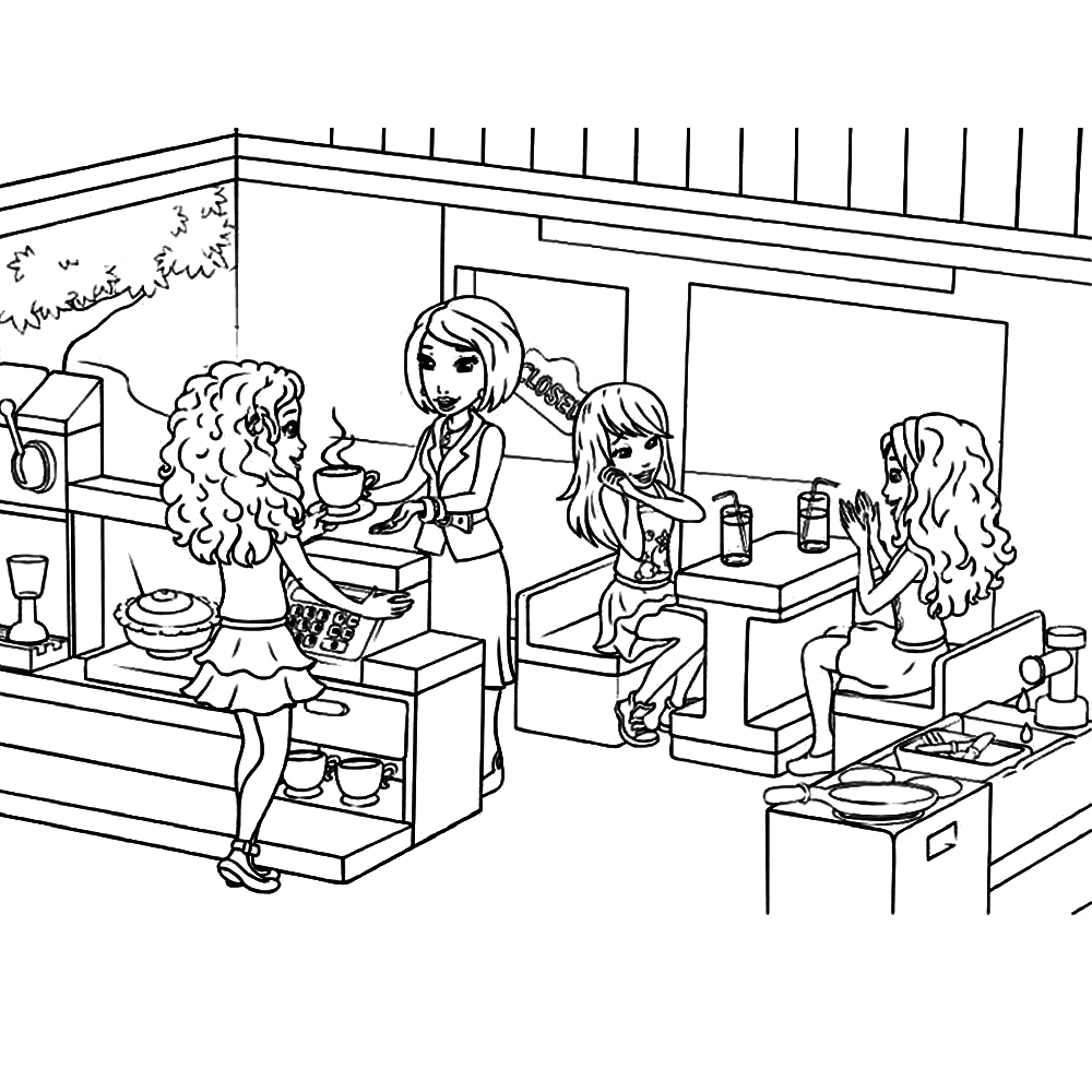 Lego Friends Coloring Pages Printable Free - Coloring Home