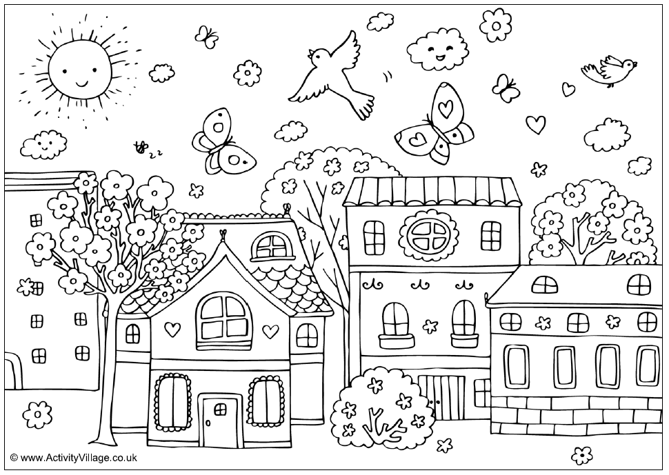 Spring Coloring Pages for Adults - Max Coloring