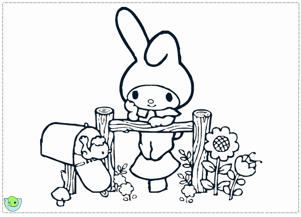 My Melody Coloring page- DinoKids.org