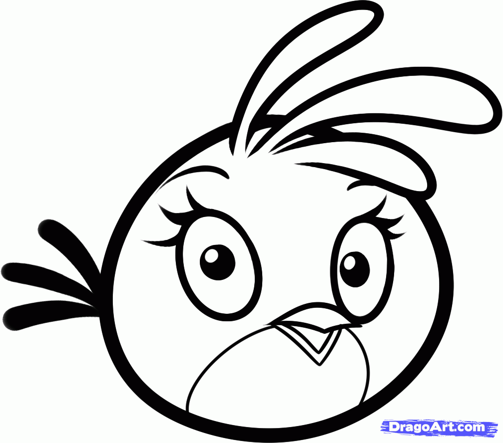 Girl Angry Birds Coloring Pages Home Girls Ages