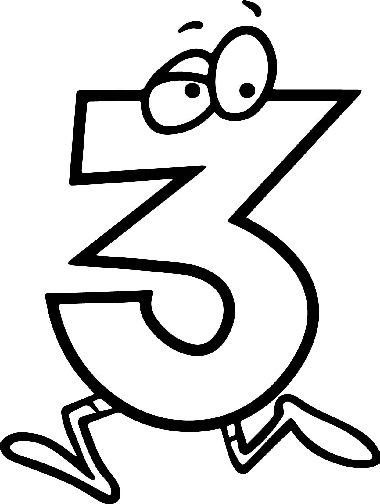 Number 3 Coloring Page - Coloring Home