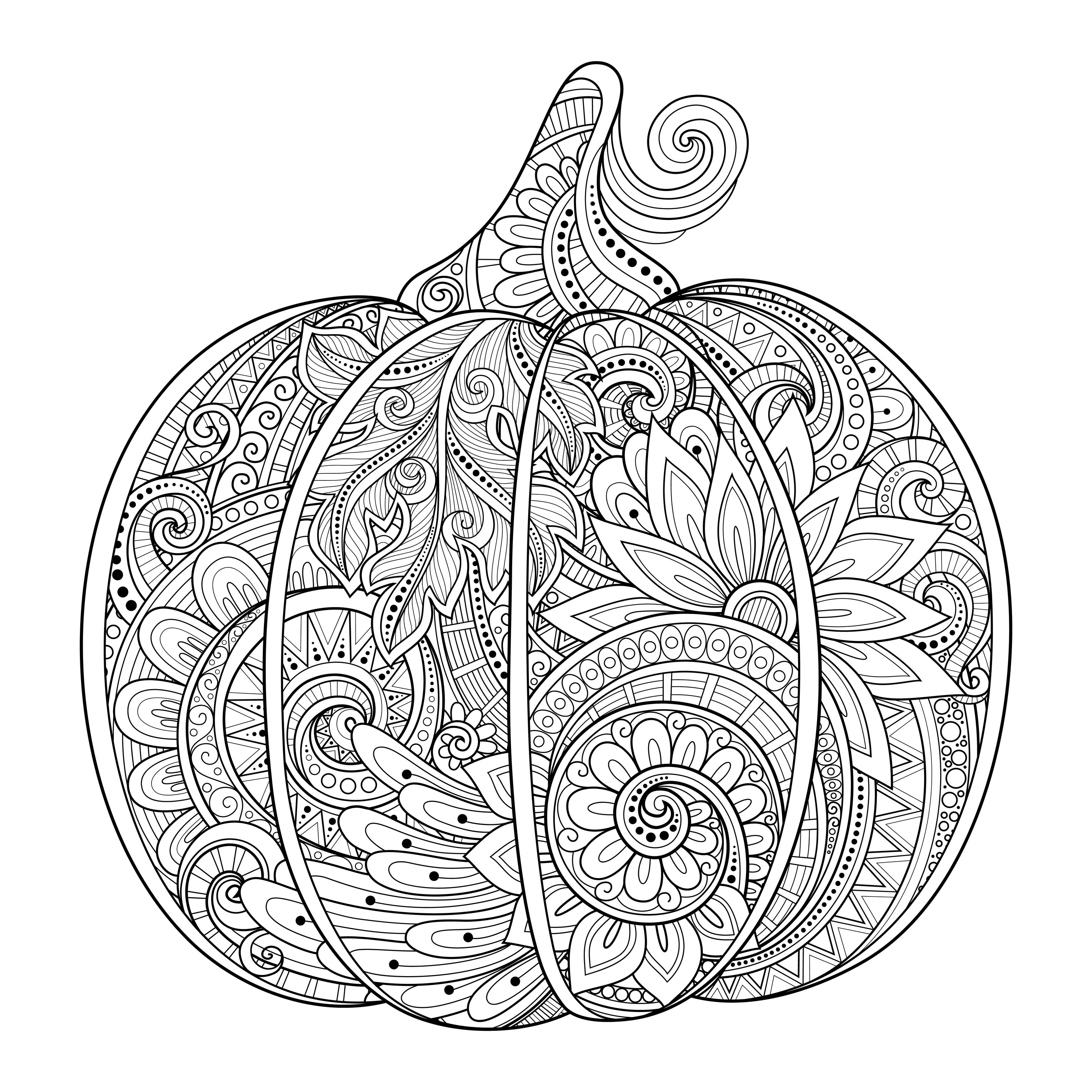 Detailed Coloring Page For Adults - Coloring Home