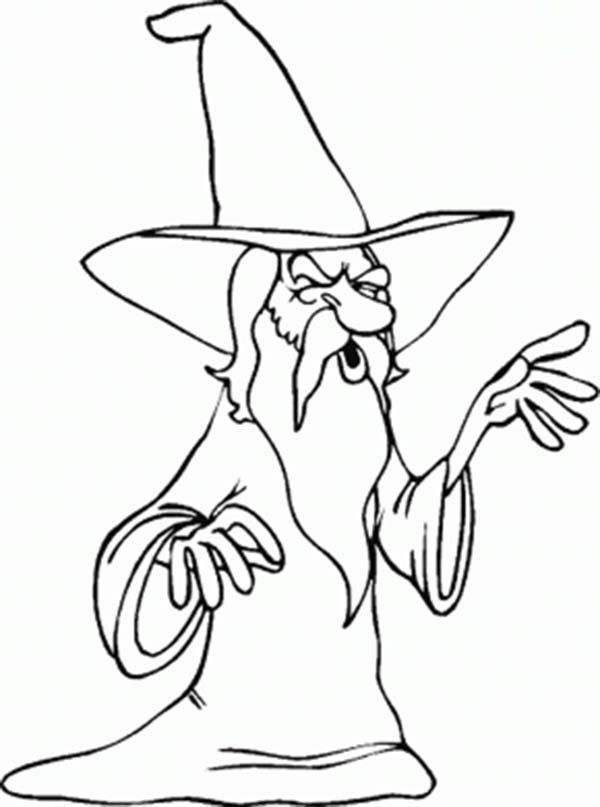 Merlin the Wizard Coloring Pages for Kids: Merlin the Wizard ...