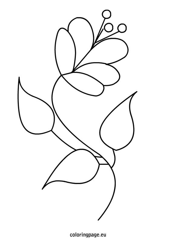 Best Photos of Flower Template Coloring Page - Free Printable ...