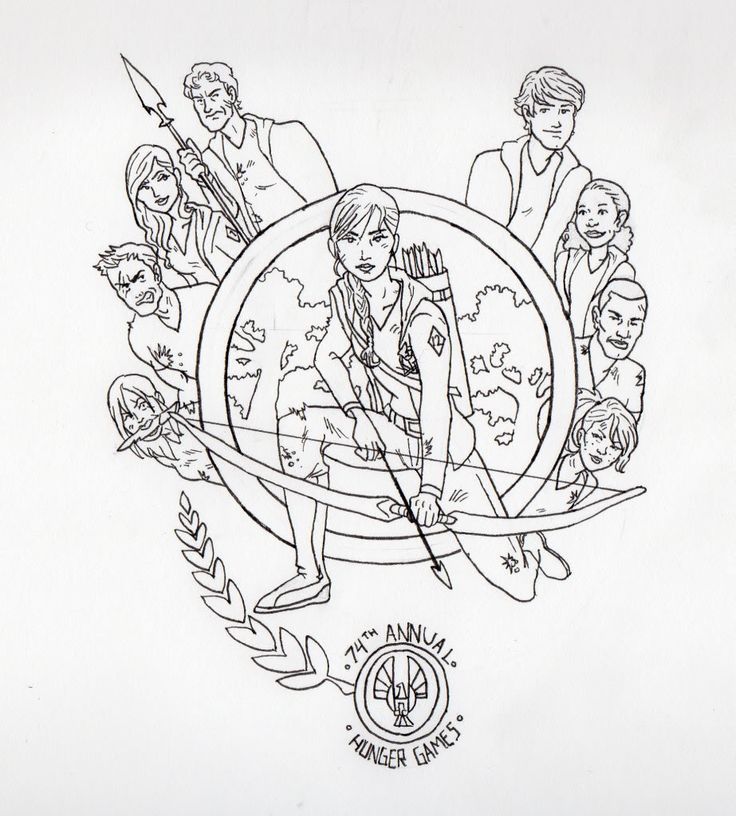 Hunger Games Coloring Pages Coloring Home