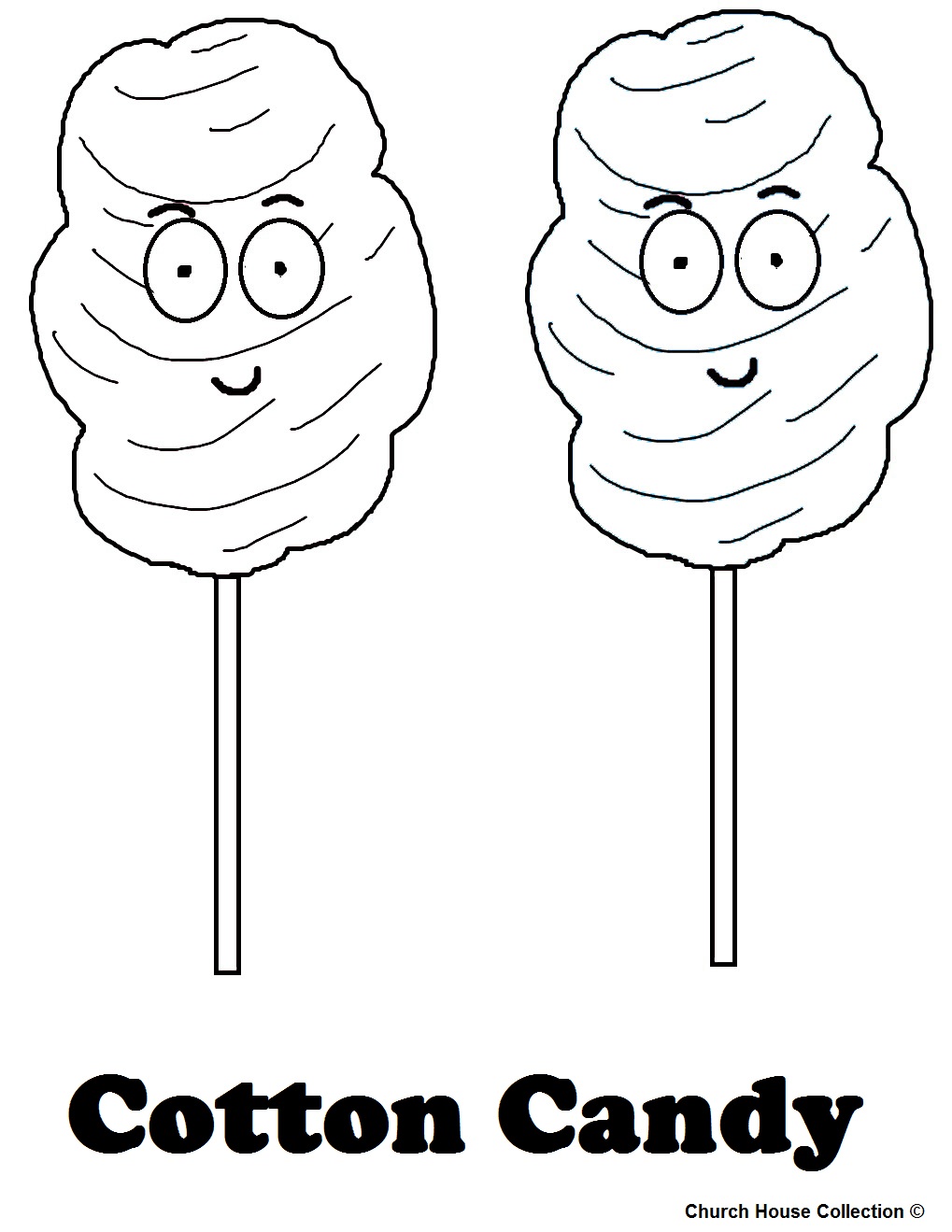 Cotton Candy Coloring Pages Coloring Home