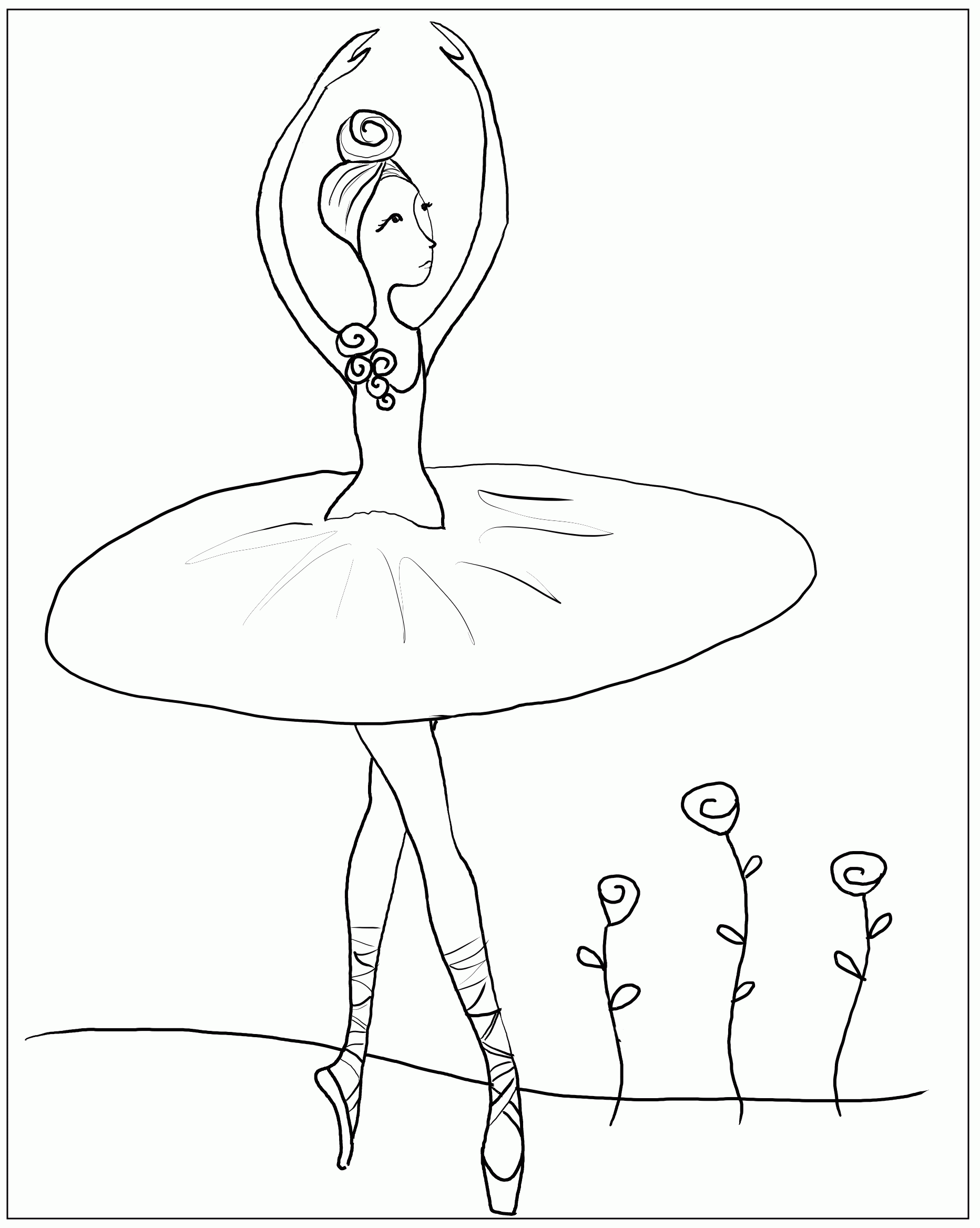 Free Printable Ballet Coloring Pages Coloring Home