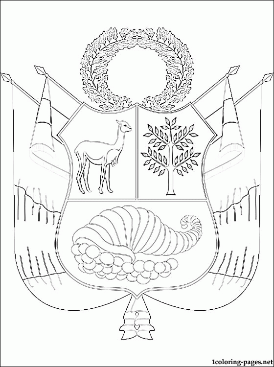 Peru Flag Coloring Page - Coloring Home