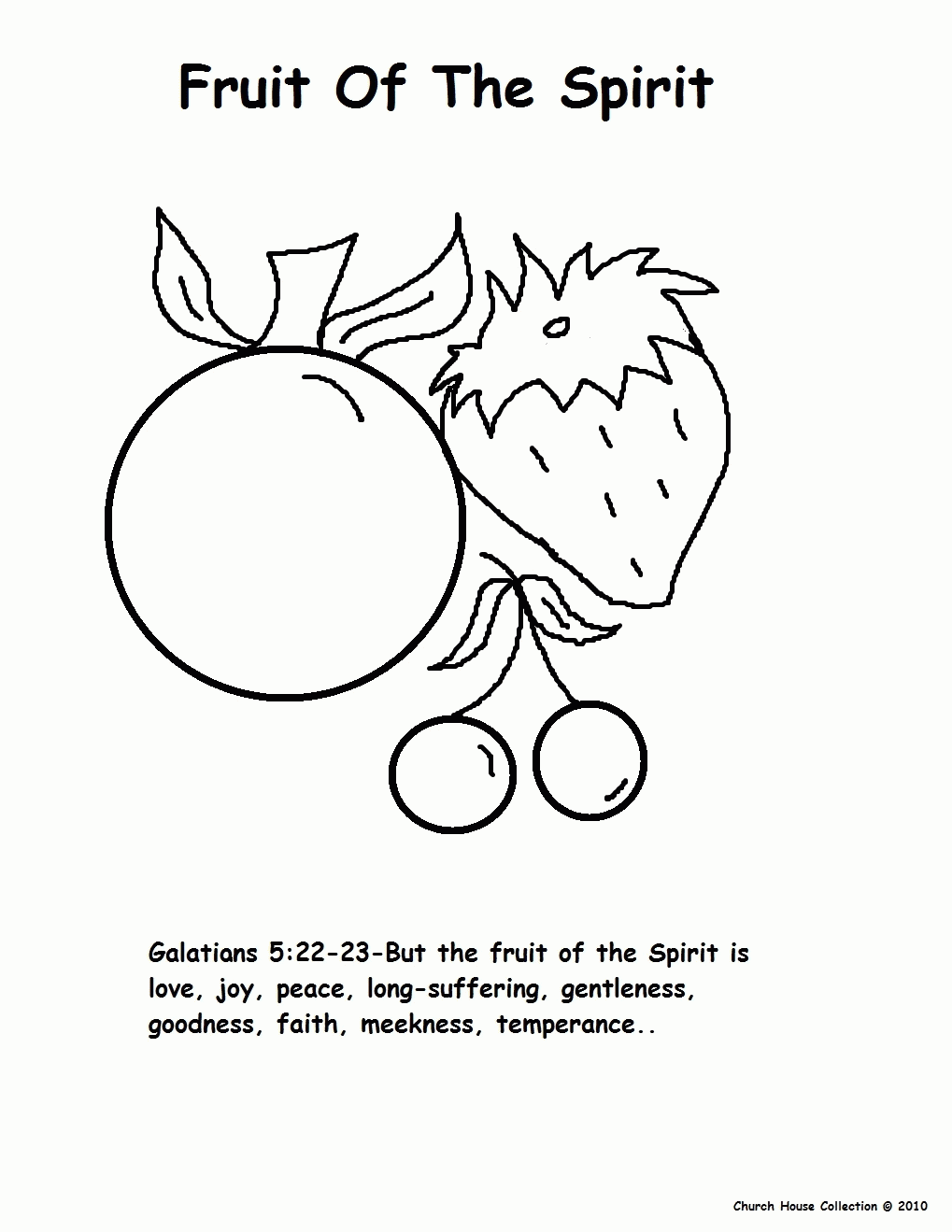 Fruits of the spirit worksheet coloring pages Regarding Fruits Of The Spirit Worksheet